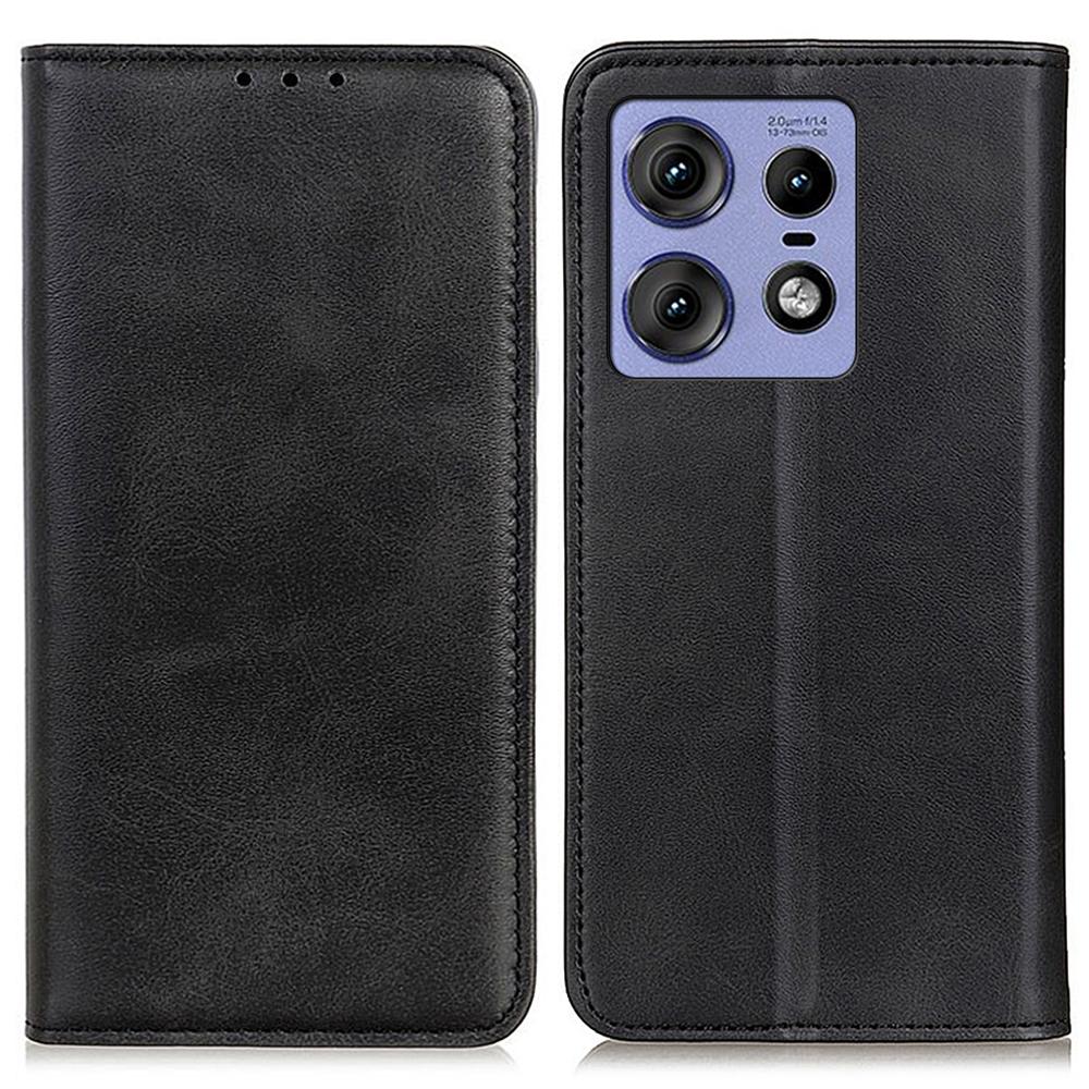 For Motorola Edge 50 Pro 5G Case Split Leather+TPU Stand Phone Cover Magnetic Closing