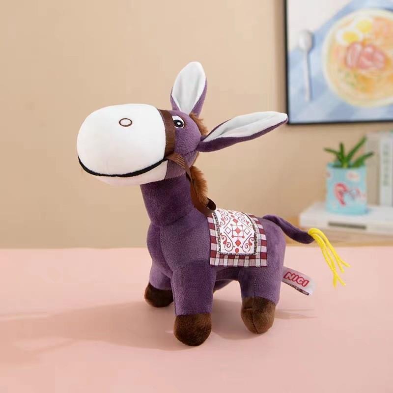 Plush Animal Toy Donkey Cartoon Soft Stuffed Doll Kids Gift For Childrens Day