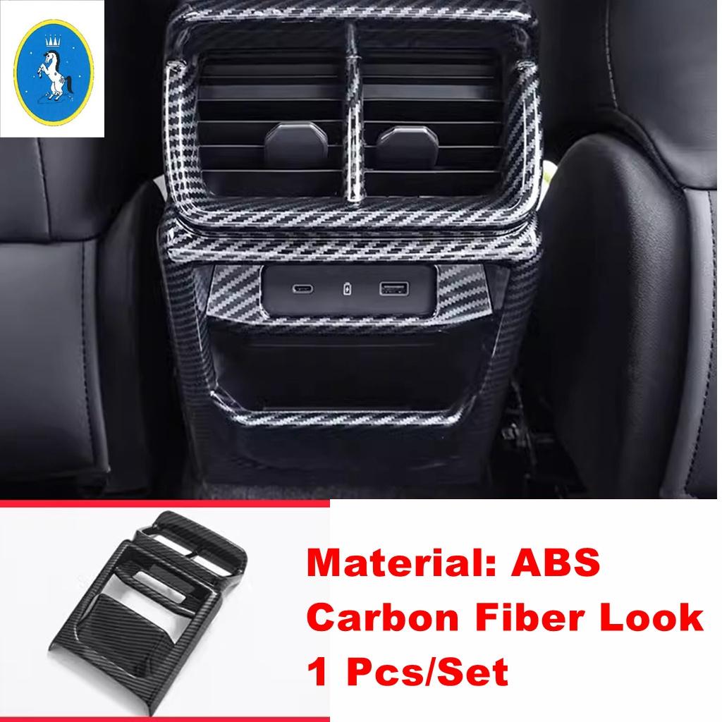 For Geely Boyue L 2024 ABS Carbon Fiber Steering Wheel / Window Glass Lift / Gear Shift Box Frame Cover Trim Accessories