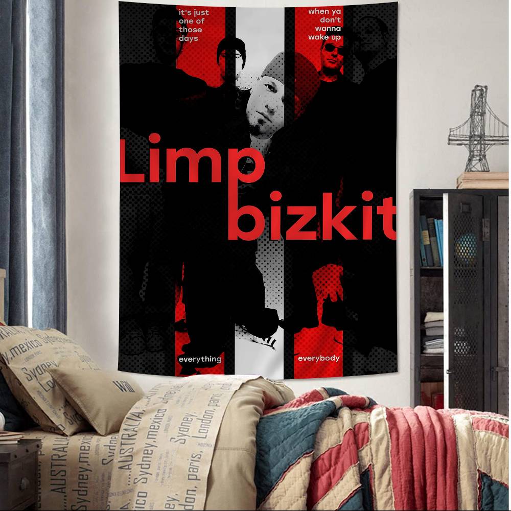 Rock Band LLimp Bizkit Anime Tapestry Art Science Fiction Room Home Decor Wall Art Decor