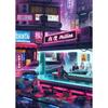 Future Cyberpunk City Poster Punk Style Night City Street Scenery Canvas  Wall  Picture for Living Room Decor Cuadro