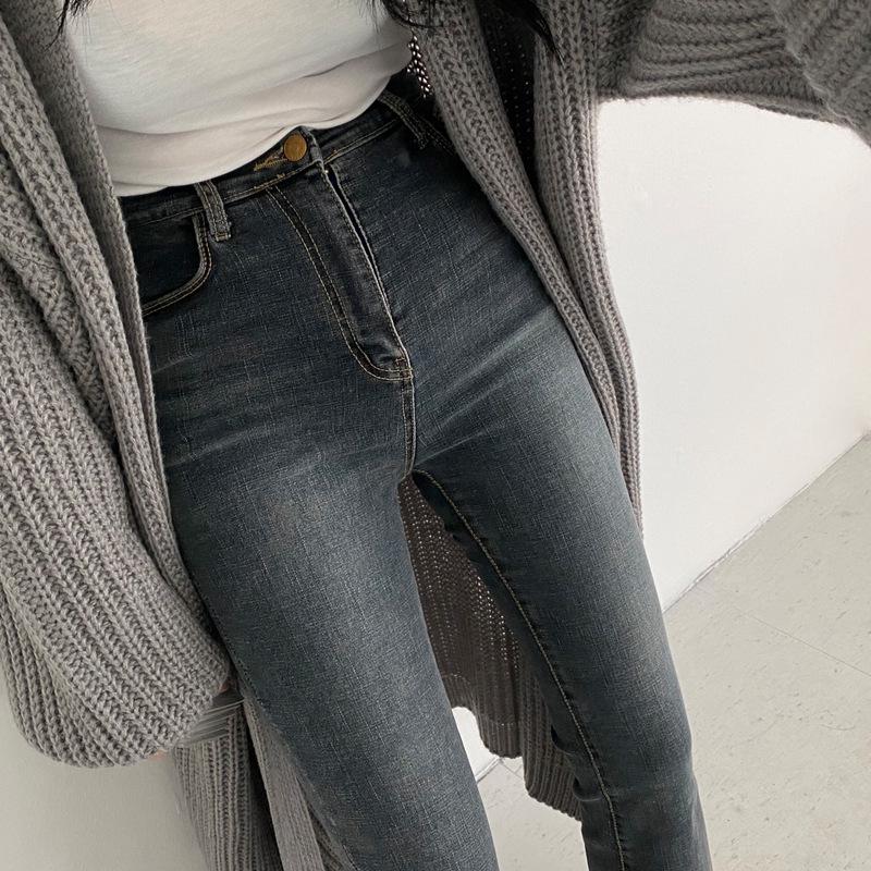 2024 Autumn/Winter Women's Korean Ribbed Knit Cardigan with Lantern Sleeves - Solid Color, Lazy Style Trend