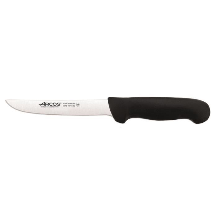 Couteau à désosser - ARCOS - Prof 294525 - Acier inoxydable Nitrum - Lame 16 cm - Ergonomique