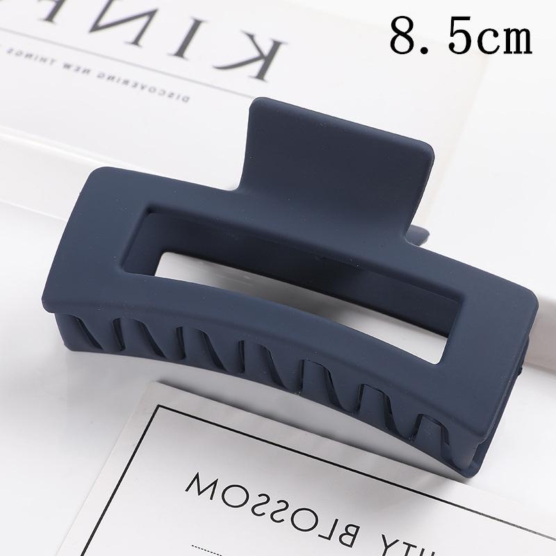 Matná obdélníková spona do vlasů v korejském stylu, 10,5 cm, pro drdoly a culíky