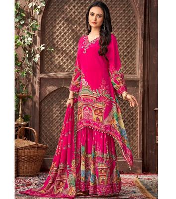 Women Designer Georgette Fancy Salwar Suit Indian Pakistani Bollywood Salwar Kameez