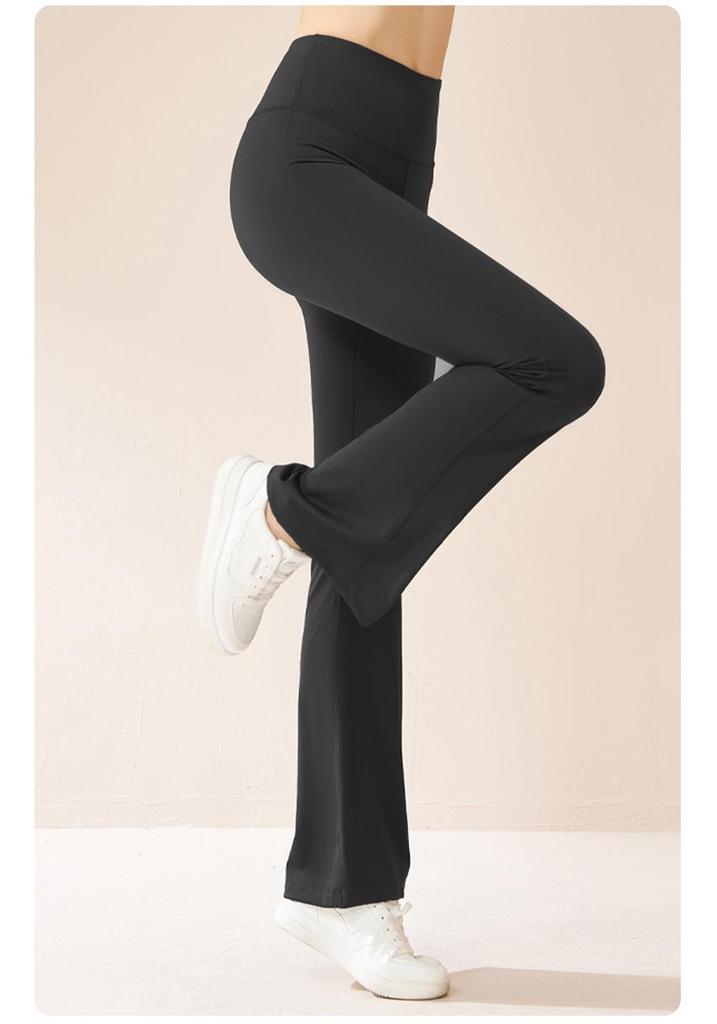 Seamless High-Waist Flare Yoga Pants: Butt-Lifting, Tummy-Control, Slimming, Stretchy, Wide-Leg for Women