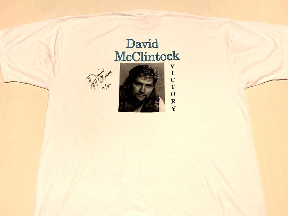 Rare David McClintock Mesa Wind Music Christian Singer Autograph T-Shirt New! XL Unisex T-Shirt XXXL