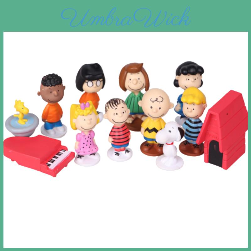 14 stuks/set Peanuts Film Snoopy Huisdier Decoratie Speelgoed Cadeau Voor Kinderen