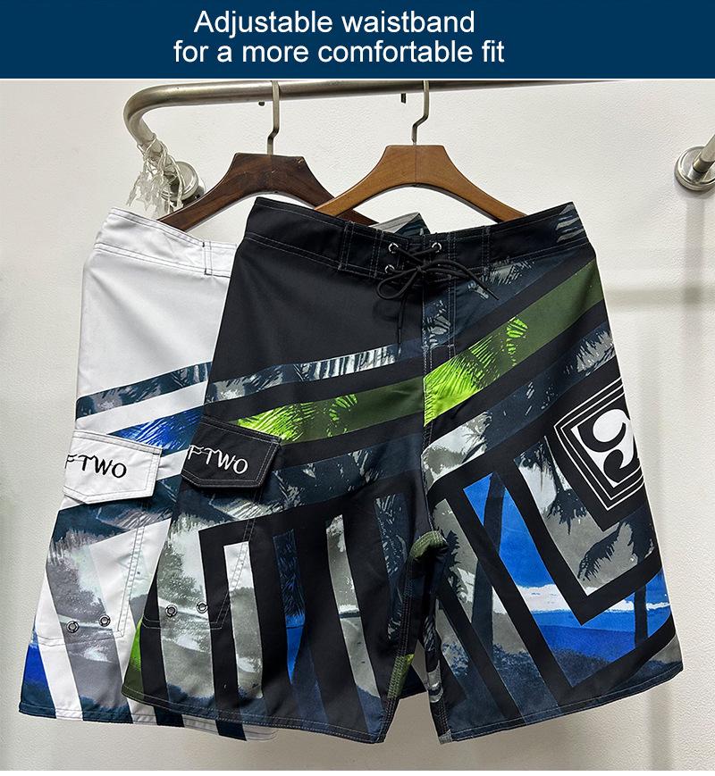 2025 Men's Quick-Dry Peach Skin Beach Shorts, Breathable & Outdoor Ready