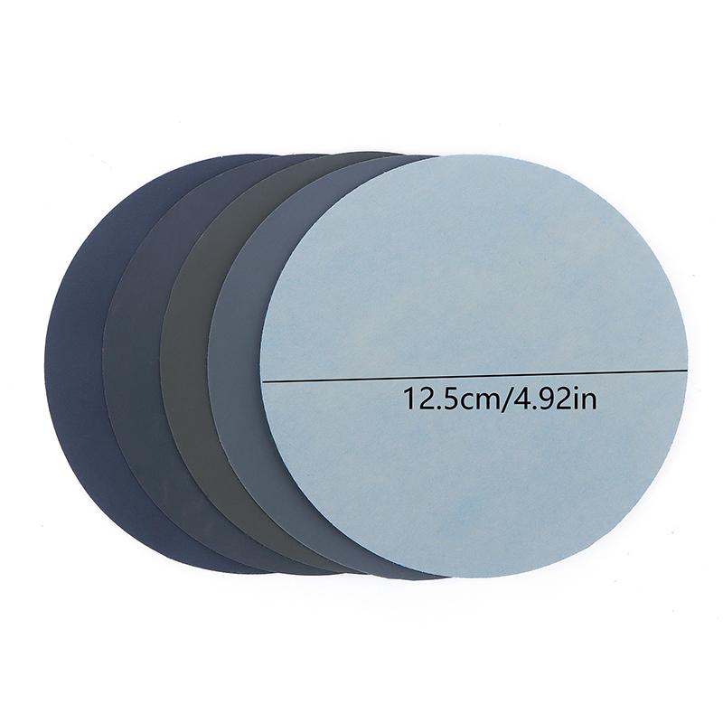 15/25Pcs 5 Inch 1000 2000 3000 4000 5000 Grit Sandpaper Discs Dry Wet Grinding Sanding Discs For Metal Wood Polishing Tools