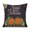 Halloween Linen Pillow Cover Printed Pillow Cover