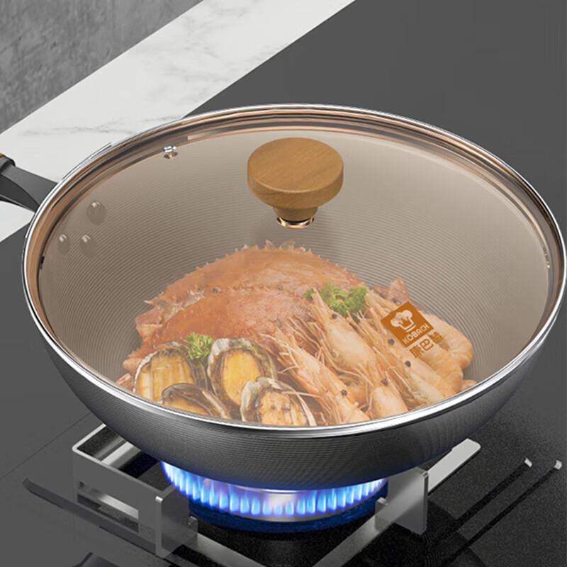 

KOBACH Non-stick Fine Iron Wok & Spatula Set