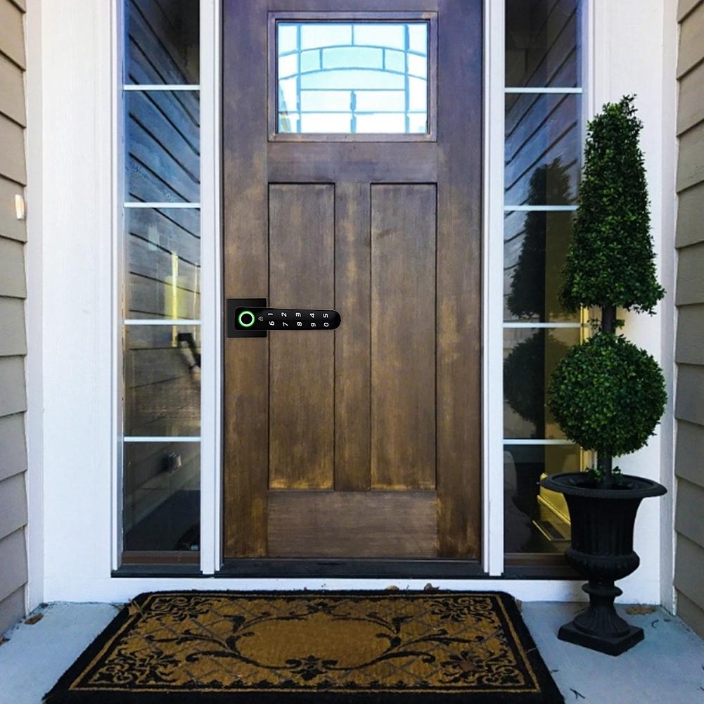 Intelligent Semiconductor Electronic Fingerprint Password Door Lock Anti Theft Home Security