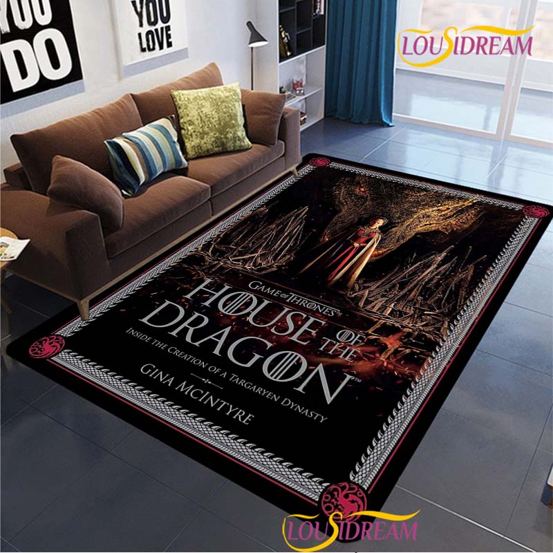 Dragon Of Game Carpet for Living Room Bedroom Rug Kitchen KidsDoor Unslip Floor Mat Birthday Gift Photography Props Alfombra Rug