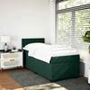 Maison Exclusive - Sommier à lattes de lit avec matelas Vert foncé 90x200 cm