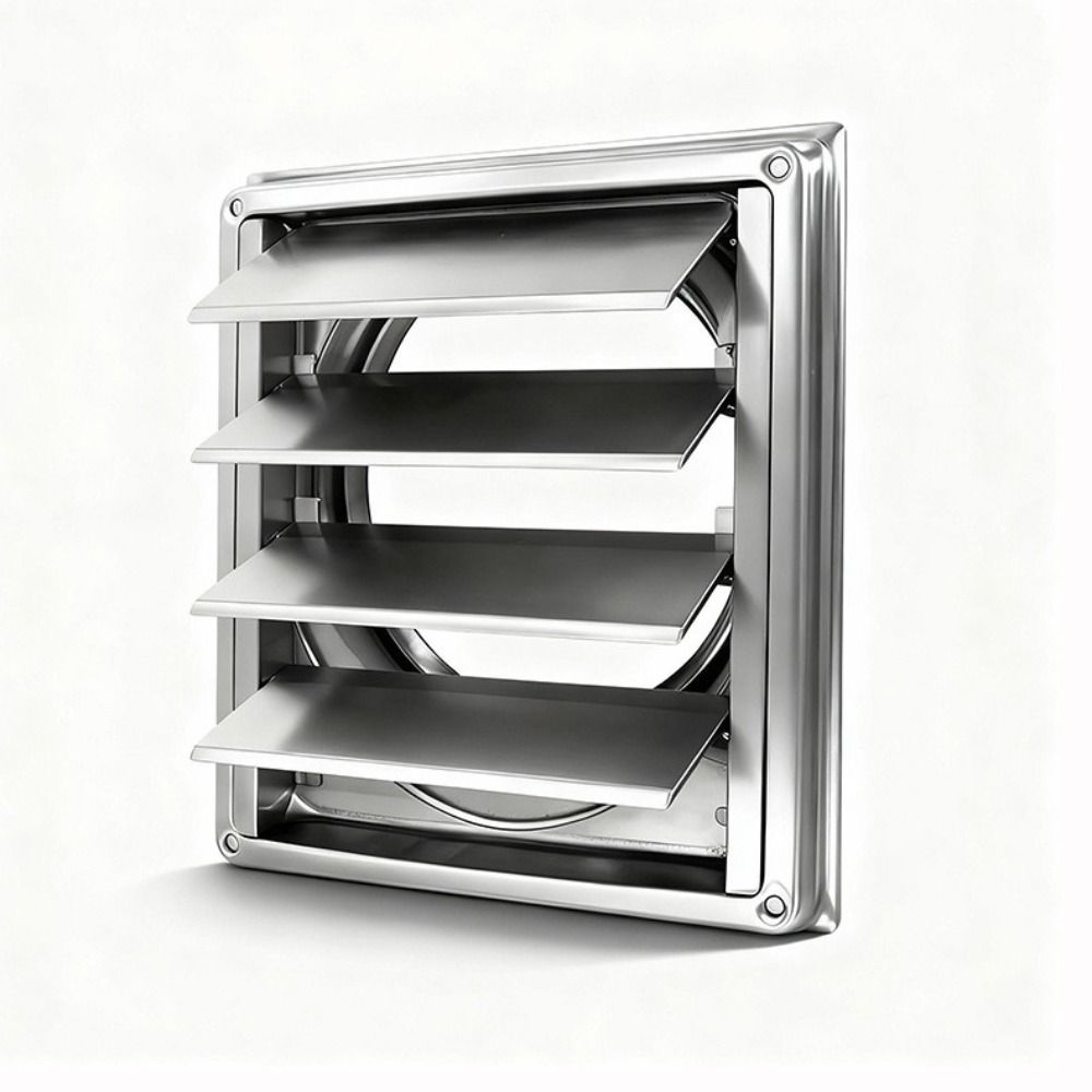 Square Air Vent Duct Grill 100/125/150mm Fan Outlet Vent Systems Extractor Vent