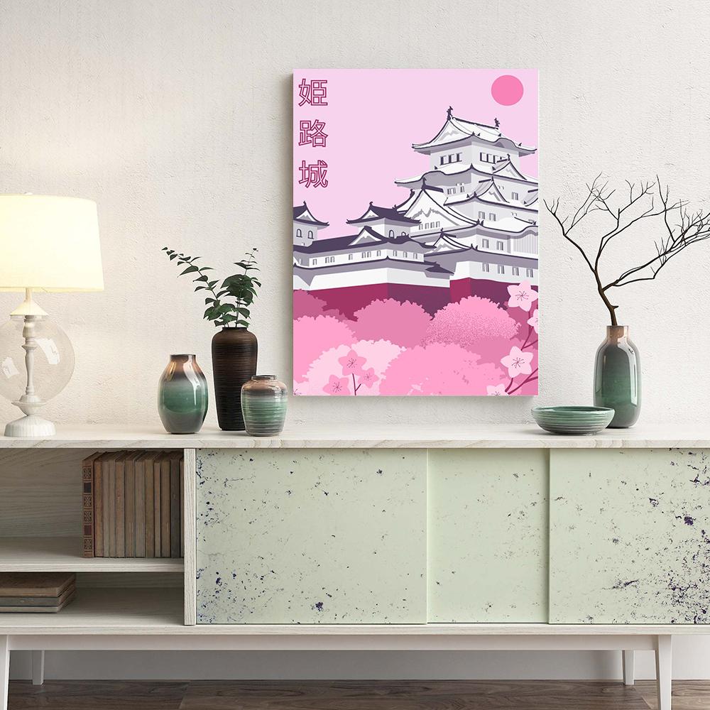 Japan Abstract Landscape Himeji Castle Tokyo Travel Art Canvas Painting Norway Famous Attractions Poster Print Room Home Decor