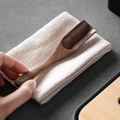 Cucchiaino da tè in legno retrò cucchiaio da tè cinese pala per foglie di tè cucchiaio per spezie zucchero accessori per la cerimonia del tè KongFu