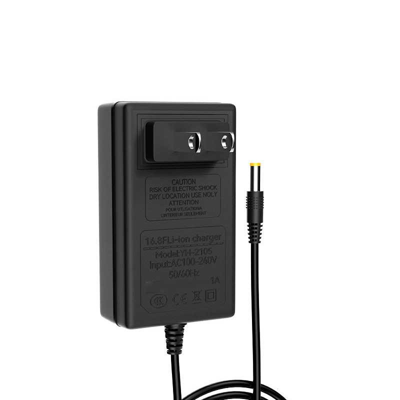 Universal 21V 1A 2A Lithium Battery Charger Durable Heat Resistant for E-bikes Electric Scooters Power Tools Use