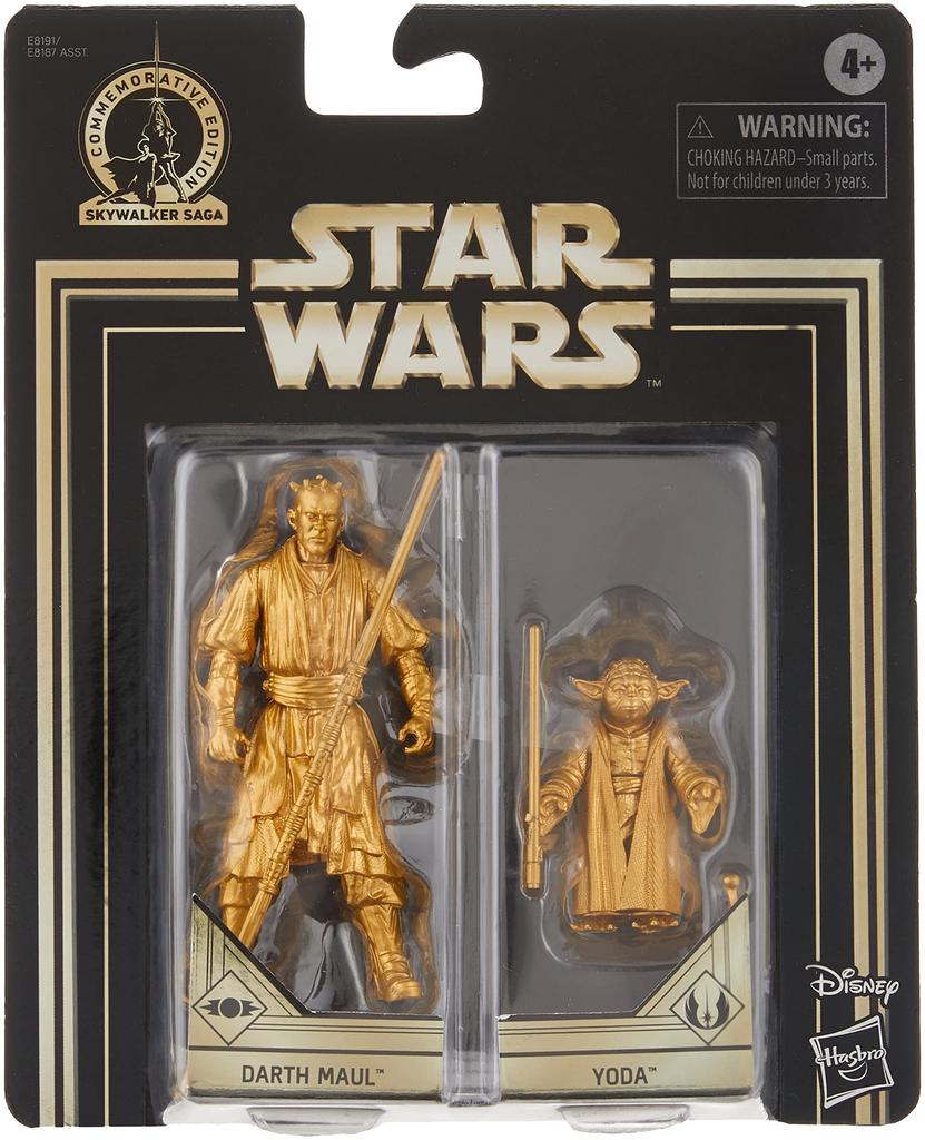 STAR WARS 2019 SKYWALKER SAGA COMMEMORATIVE EDITION GOLD COLOR 2PACK YODA DARTH MAUL Movie Limited Gold Episode 1 The Phantom Menace 3.75inch & [Item]