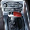 Red Carbon Fiber Gear Shift Knob Cover Trim for 2015-20 Dodge Challenger Charger