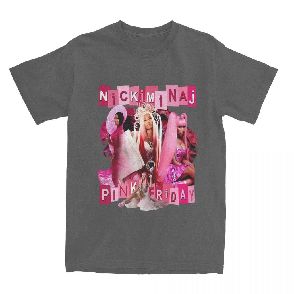 Unisex Womens Nicki Minaj Tour T Shirt Accessories Pink Friday Concert Pure Cotton Tshirt Clothes Novelty Tees Adult