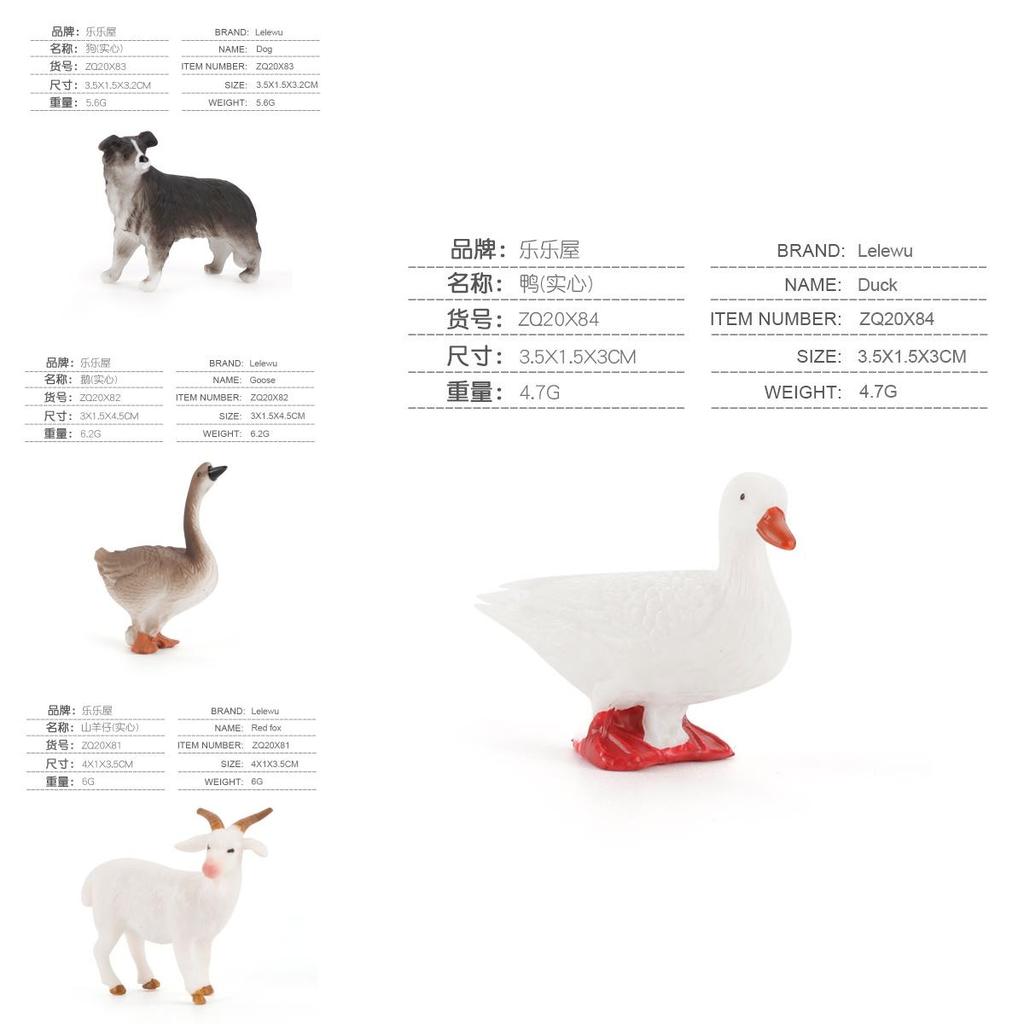 Farm Animal Sheep And Rabbits Pvc Figures Collection With Durable Material For Kids Playrooms And Classroom Use