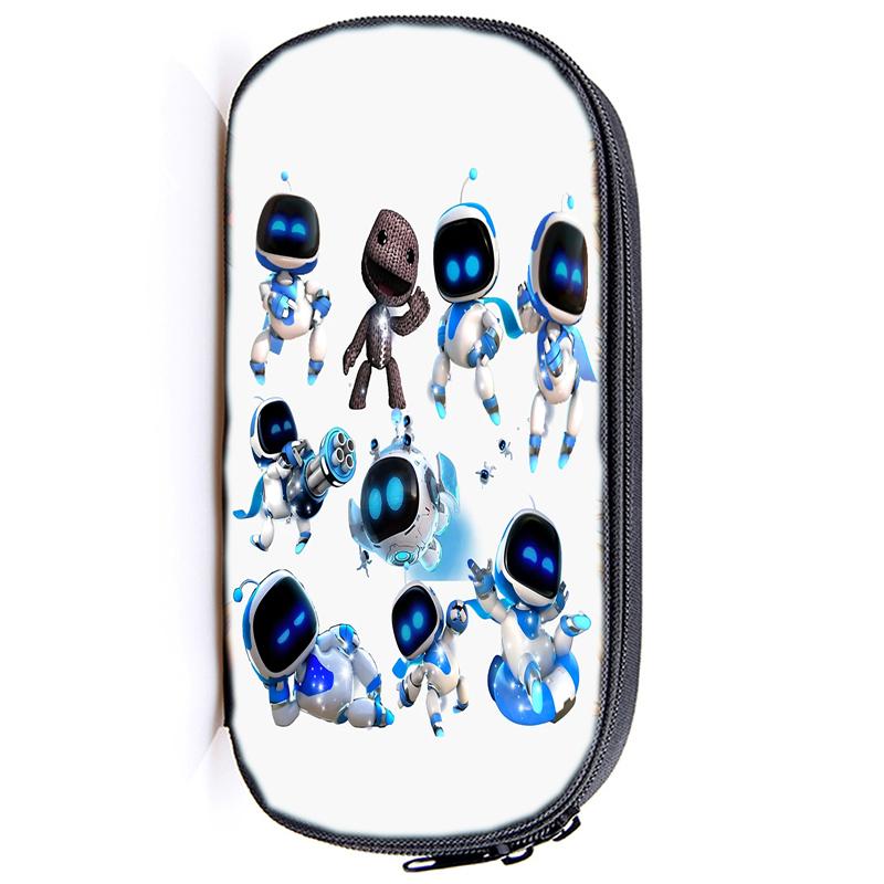 Astro Bot Astronaut Pencil Case Zip Pencil Bag Pouch Function Portable Pencil Case with Zipper Student Stationery Supplies