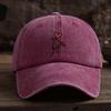 Fashionable Line Dog Love Printed Baseball Hat Versatile Outdoor Leisure Fishing Hat Sunshade Duck Tongue Hat Travel
