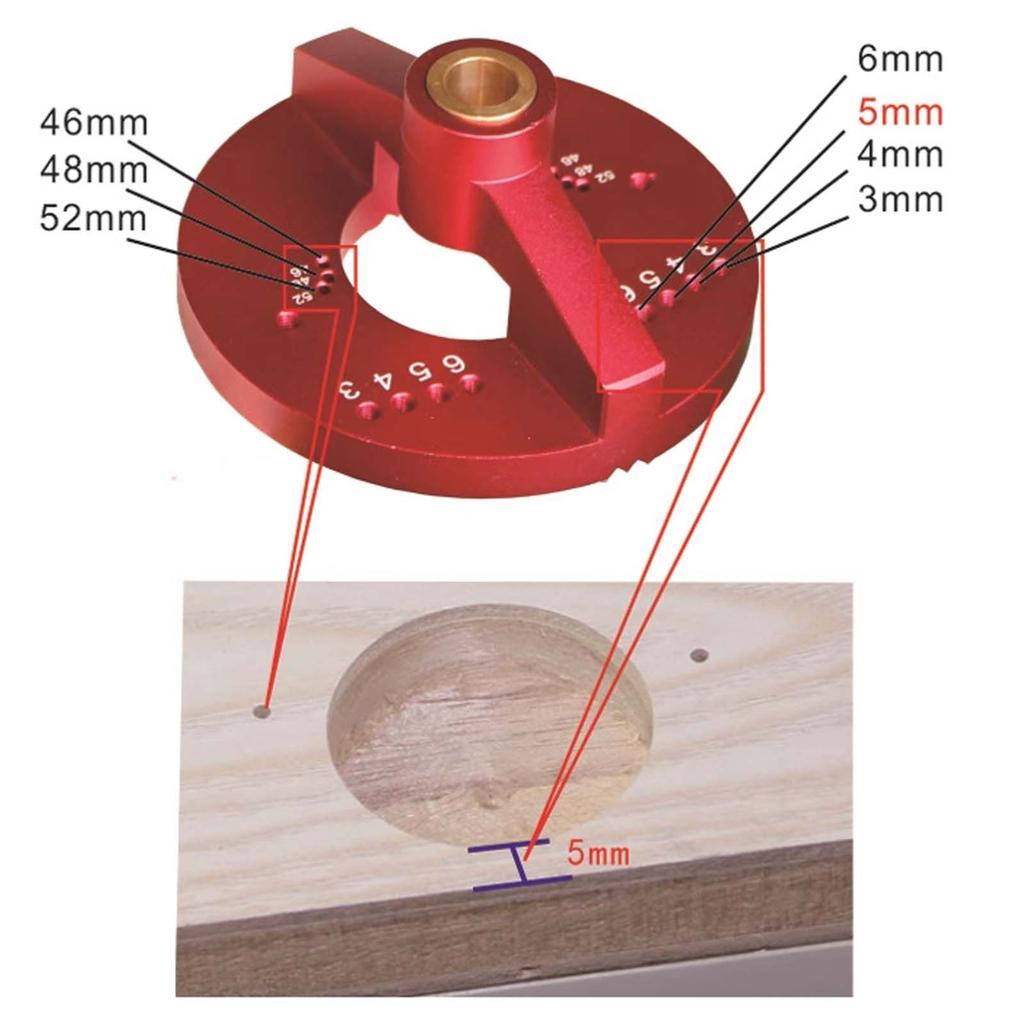 Multifunctional 35mm Hinge Punch Locator, Woodworking Center Line Vertical Punch Door Carpentry Hinge Router Table Punching Jig