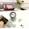 Cat Pattern Stamp with Black Cat Illustrations Seal Compact Creative Portable Stamp for Journals Cards Planners