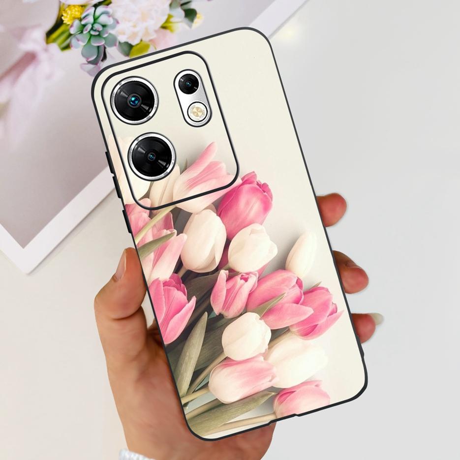 For Infinix Zero 30 4G Case X6731B Cute Cat Butterfly Cover Soft Silicone TPU Phone Case For Infinix Zero 30 5G Zero30 4G Fundas
