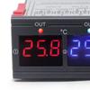 Digitalanzeige Temperaturregler Mikrocomputer Intelligenter Doppelregler Elektronischer Einstellbarer Schalter 12V