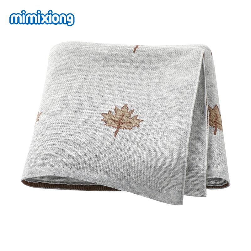 Baby Blankets Quilts 90*70cm Knitted Newborn Boys Girls Stroller Basket Swaddle Wrap Sleeping Sack Infant Cotton Bedding Covers