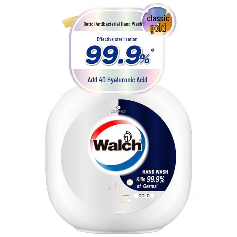 

Walch Classic Gold Antibacterial Hand Soap with 4D Hyaluronic Acid, 250ml