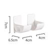2/4 pièces Plateau de Rangement de Cuisine sans Perçage Support Mural Plastique Poly Support Rouleau Sac Poubelle Sacs Déchets Support Rouleau Film Fraîcheur pour Placard