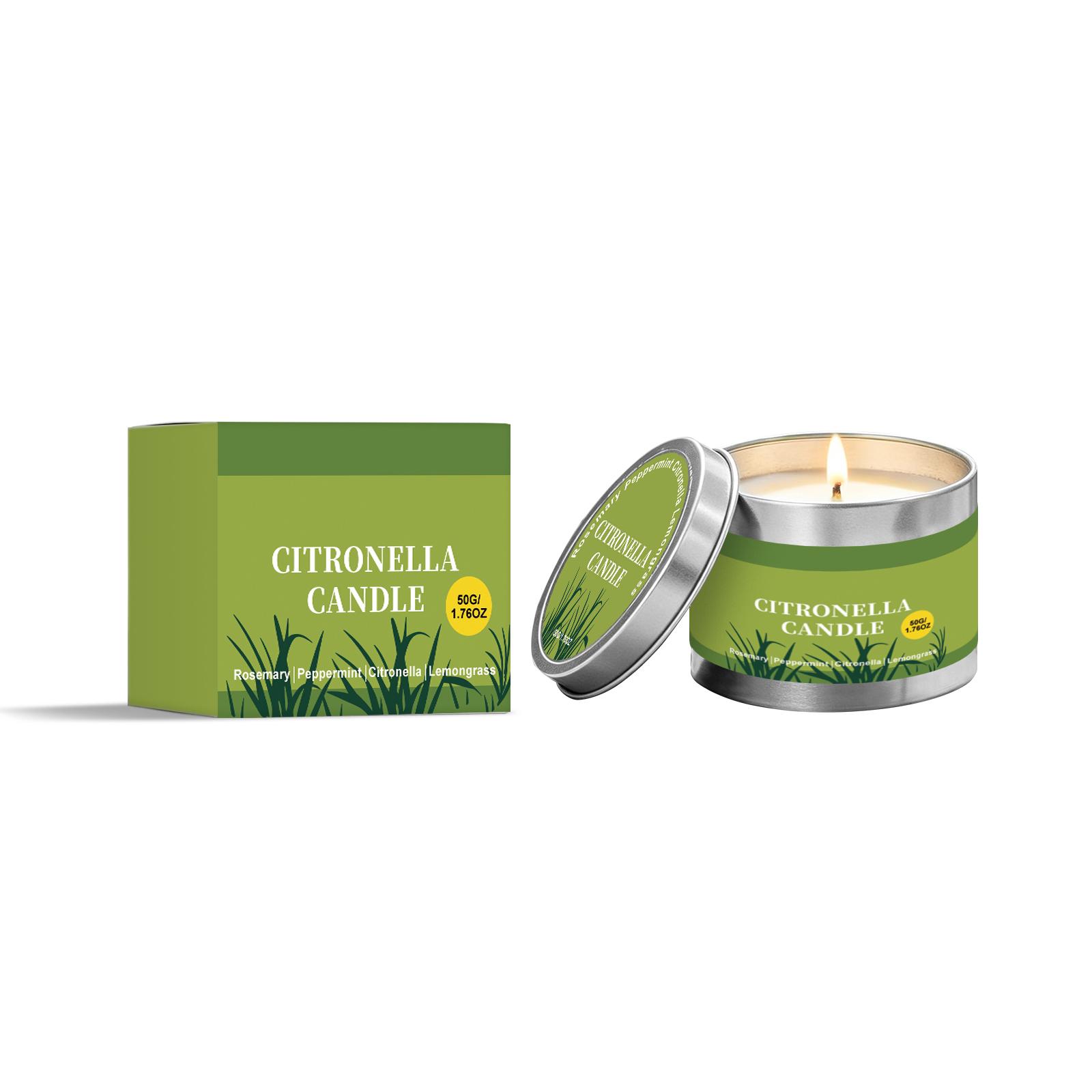 AMZ Lemongrass candle Summer outdoor courtyard lighting creates a romantic candlelight dinner atmosphere with fresh scented candles