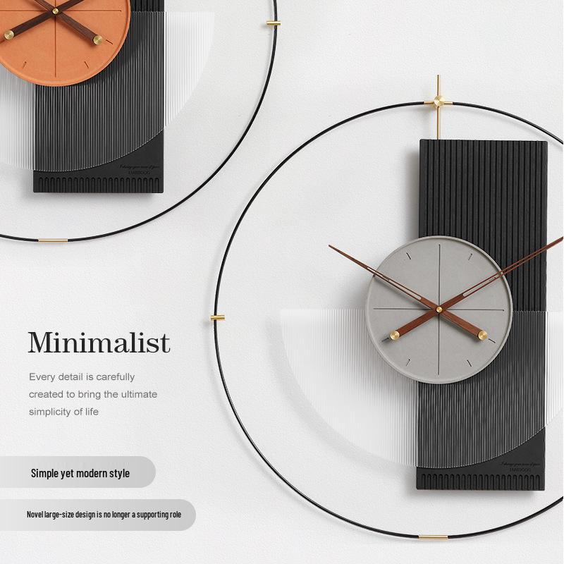 Wozoom Nordic Luxury Wall Clock - Modern Artistic Decor for Living Room