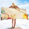 Shell Beach Towels Sand Free Bathroom Towel Soft Oversized Absorbent Dry Fast for Swimming Pool Towel
