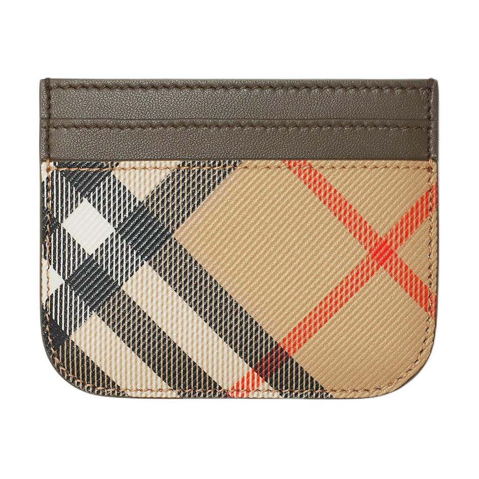 

Burberry Classic Check Card Holder, Leather & Canvas Slim Credit Card Case, Luxury Everyday Accessory for Men & Women 80927221 Shopping Bag Set(Basic Set+Shopping Bag)