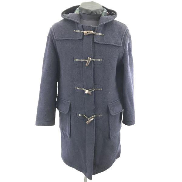 

Made in England/GLOVERALL/Wool Duffle Coat/Outerwear/36/Ladies S/Dark Navy/Tartan Check Lining