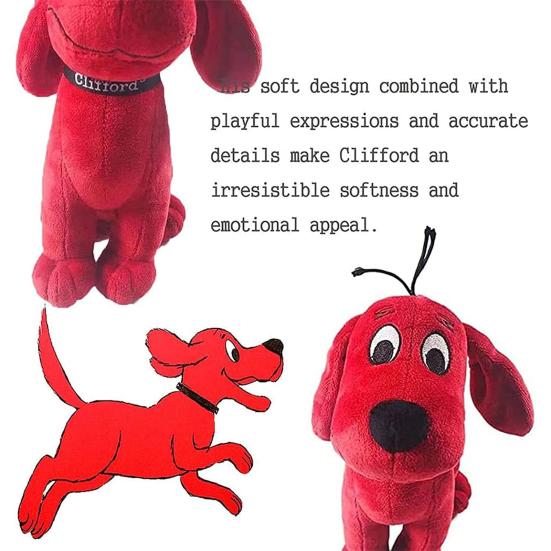 Clifford Plush Toy Decorative Full of Vitality Stand-up Posture Clifford Big Red Dog Plush Toys for Children