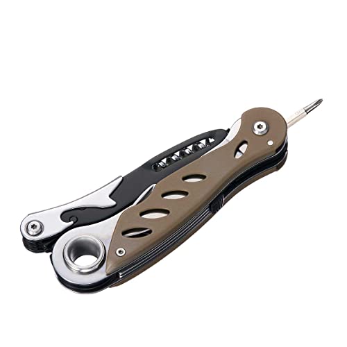 LOGOS PRO Multi-Tool 15 (84330311), Silber, Ideal für Katastrophenvorsorge und Camping, 15 Arten, Edelstahl