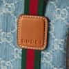 Gucci GG Classic Shape Denim Boston Bag Mini Unisex handbags Blue White 859975-FAFTZ-8661