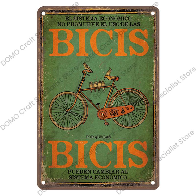 Vintage Bicycle Poster Metal Signs Plaque Retro Bike Cyclocross Metal Plate Tin Sign Garage House Wall Decor 20x30cm