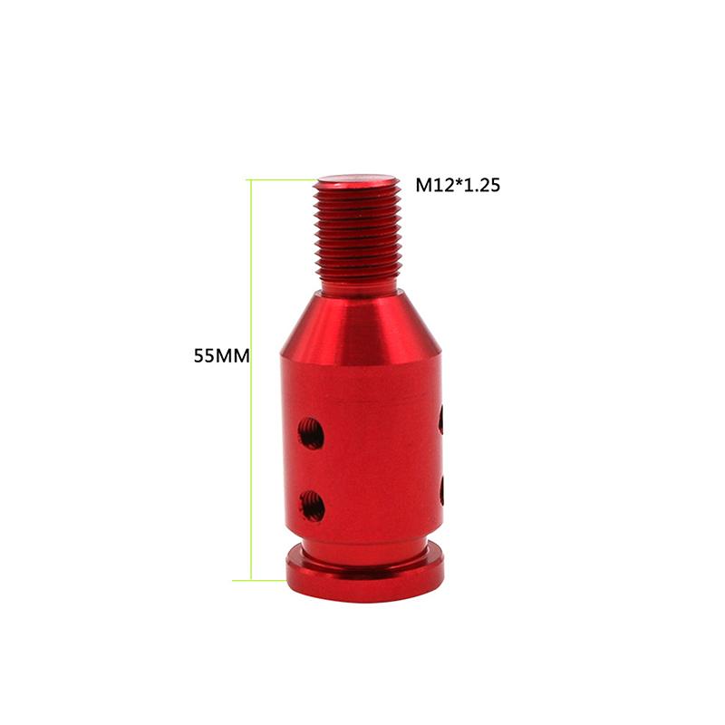 Universal Car Manual Gear Shift Knob Adapter Car Aluminum Gear Shift Knob Thread Adapter Corrosion-Resistant Accessories