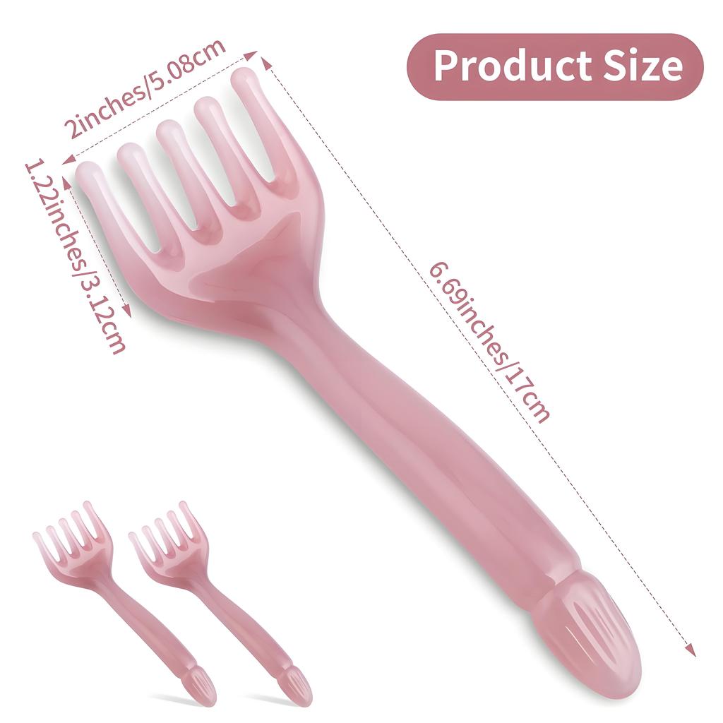 2PCS Scalp Massagers - Resin Handheld Relaxation BPA-Free & Ergonomic (Stress Relief Hair Care Set)