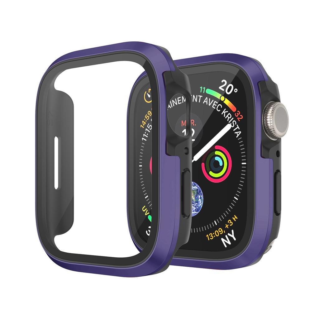 Applicable to Apple watchS11/1/1/1 Apple Watch case film integrated metal frame anti-drop protective case