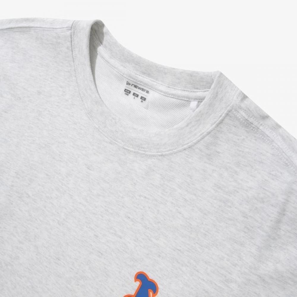 New Era Mlb New York MeTs Player SignaTure T shirT heaTher Gray 15147524