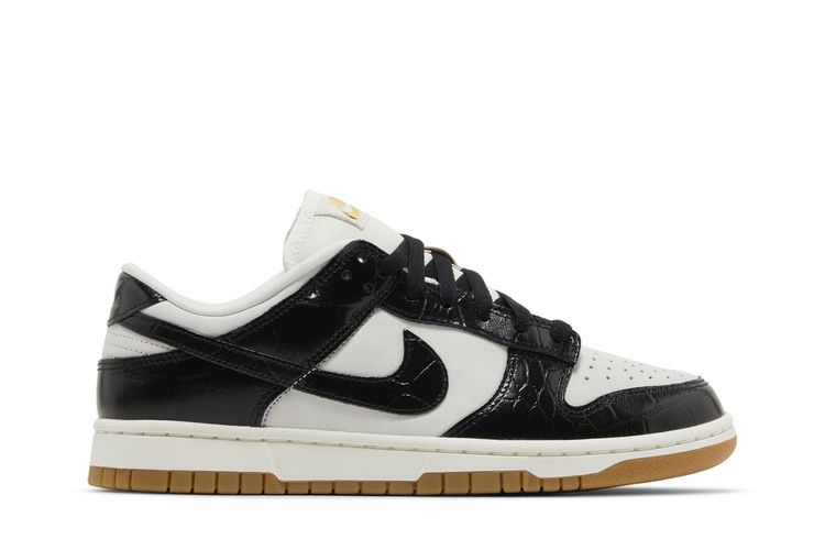 Women's Sneakers Nike Dunk Low LX Black Croc (Women's) Phantom/Black-Sail-Gum Light Brown